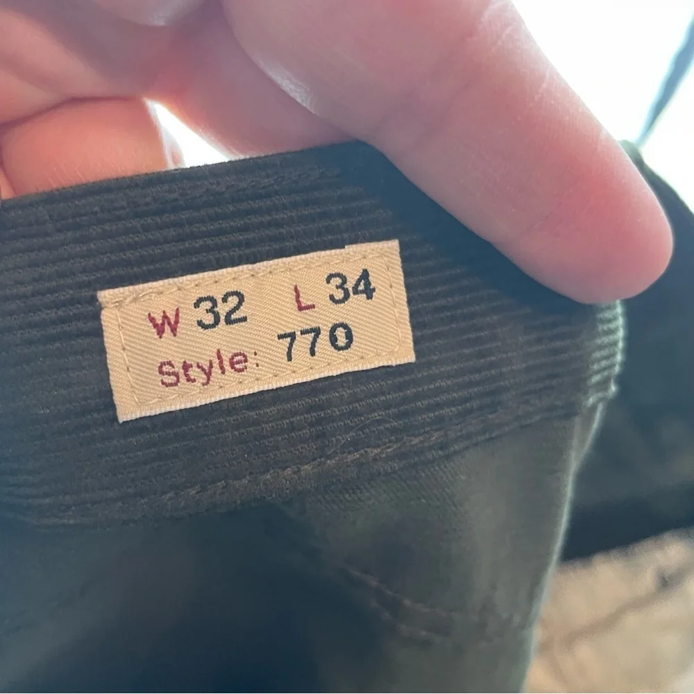 J.Crew 770™ Straight-fit pant in corduroy - Forest Moss Men's 32x27.5 G7137‎